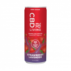 CBD Living - CBD Sparkling Water - Strawberry Lavender